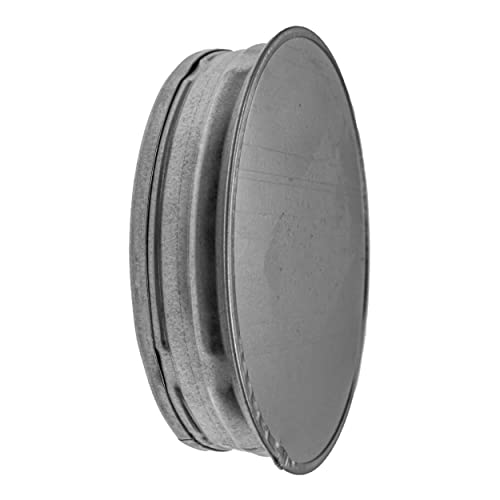 4 Inch Metal Tee Cap - Round Vent Cover - Indoor and Outdoor Pipe Cover - Dryer Vent Cover - Dryer Duct End Cap - 4In Metal End Cap - Metal Plug 4Inch - Round Metal Duct Cap