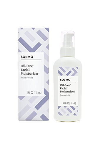 Amazon Brand - Solimo Oil-free Facial Moisturizer for Sensitive Skin, 4 Fluid Ounce, 1 pack