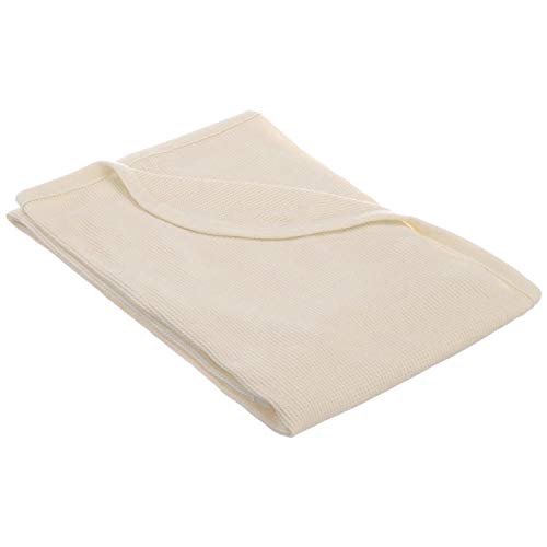 American Baby Company 30 X 40 - Soft 100% Natural Cotton Thermal/Waffle Swaddle Blanket, Ecru, Soft Breathable, for Boys and Girls