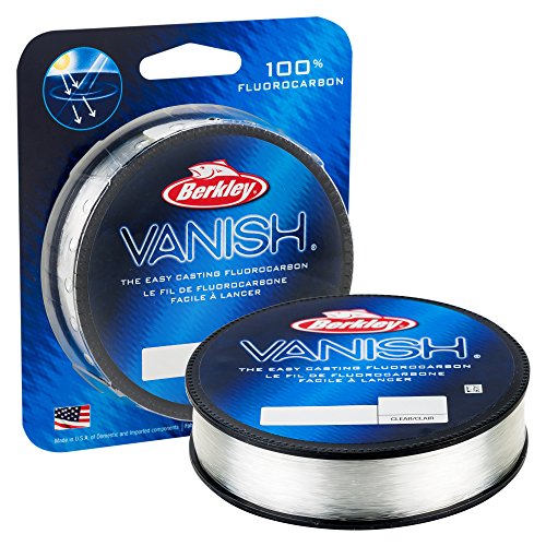 Berkley Vanish Fluorocarbon Fishing Line & Leader Material, Clear - Vanish, 250-Yard/14-Pound