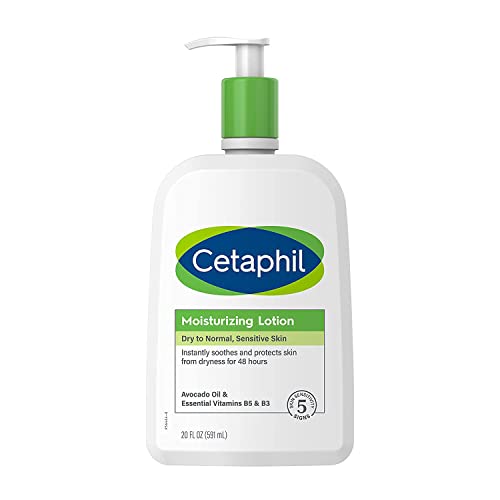 Body Moisturizer by CETAPHIL, Hydrating Moisturizing Lotion for All Skin Types, Suitable for Sensitive Skin, NEW 20 oz, Fragrance Free, Hypoallergenic, Non-Comedogenic