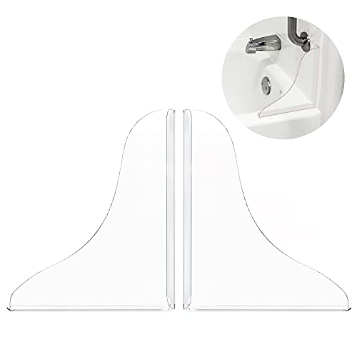 BoomBa 2 Pcs Shower Bathtub Splash Guard, Thickened Bathroom Bath Tub Splash Guards with 3M Super Viscose