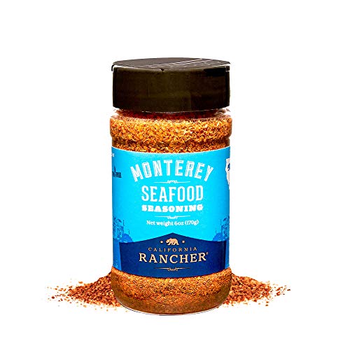 California Rancher | Monterey Seafood & Poultry Seasoning, Ideal for Baked, Roasted and Fried Fish, Seafood Boil Seasoning, Gluten-free, 6oz