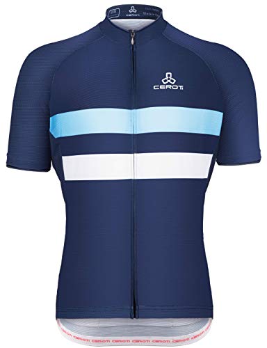 CEROTIPOLAR Big Men's Loose Fit Cycling Jersey Bike Shirts UPF50+,PRO Dry Fit Light Weight Fabric