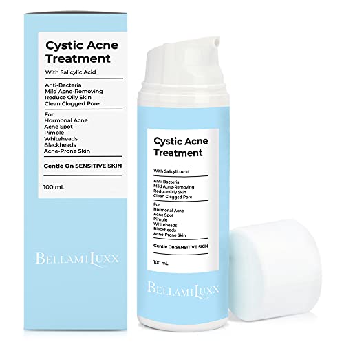 Cystic Acne Treatment, Salicylic Acid Acne Treatment for Face, Advanced Acne Spot Treatment for Face, Natural Acne Cream and Pimple Cream, Effective Hormonal Acne Treatment.