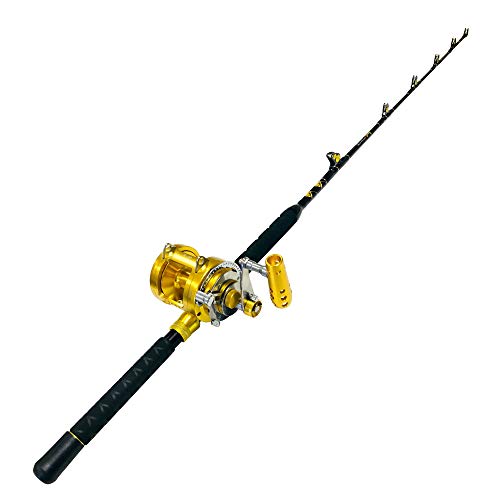 EatMyTackle 30 Wide 2 Speed Fishing Rod and Reel Combo