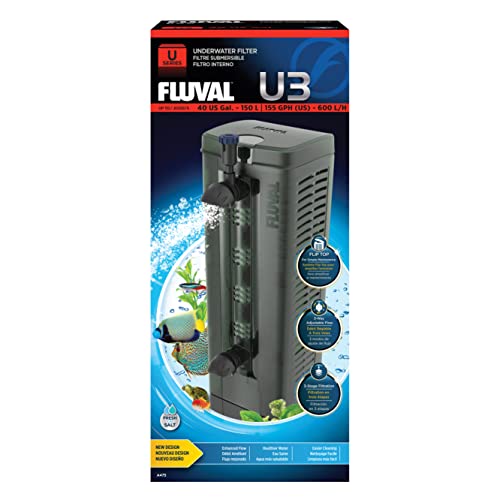 Fluval U3 Underwater Filter, Freshwater and Saltwater Aquarium Filter, A475