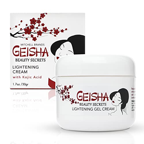 Geisha Kojic Acid Cream - 1.7 fl oz / 50 ml - Skin Lightening, Remove Dark Spots on Face, Body, Hands, Hyperpigmentation Treatment, with Glycolic Acid