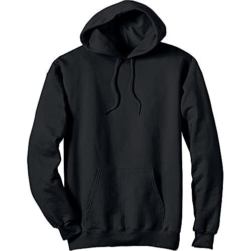 Hanes mens Ultimate Cotton Heavyweight Pullover Hoodie sports fan sweatshirts, Black, X-Large US