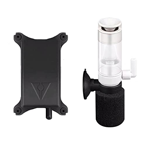 HIERYAN Super Mini Aquarium Single Sponge Filter with Oxygen Pump, 3-in-1 Filtration Ultra Quiet Air Pump, Quiet Submersible Foam Filter for Small Fish Tank 1-10 Gallon