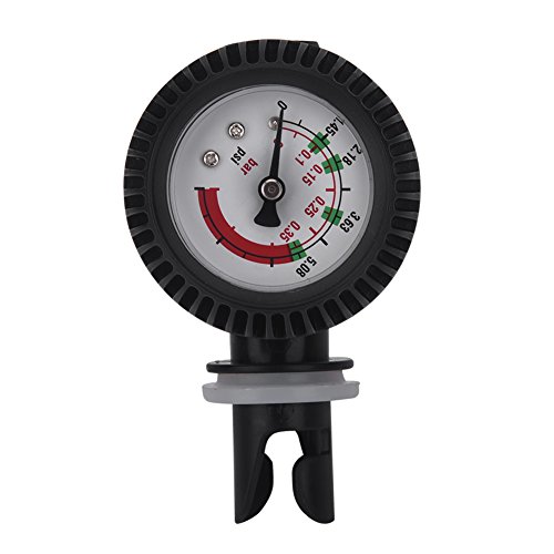 Inflatable Boat Air Pressure Gauge 0 5.08PSI Barometer for Fishing Boat Kayak Raft Black Pressure Valve for Inflatable Boat intex Excursion pro Kayak Pressure Gauge intex Excursion pro Kayak Pressure