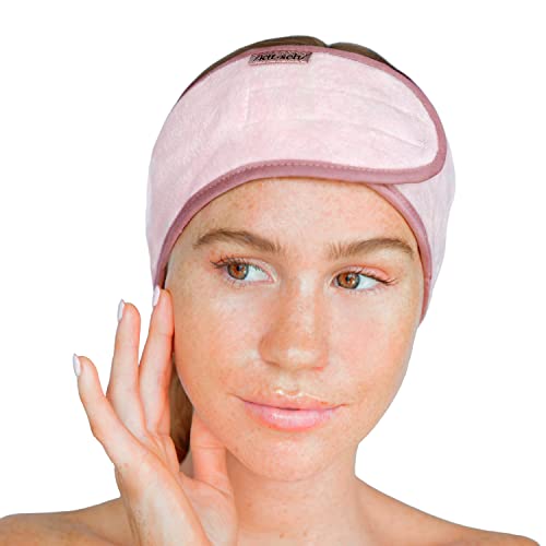 Kitsch Spa Headband for Women | Makeup Headband | Multi-functional Head band | Skincare Headband | Face Washing Headband for Women | Holiday Gift Microfiber Headband (Blush)