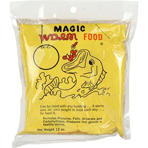 Magic Products Worm Food Fishing Bait, 12-Ounce, Brown