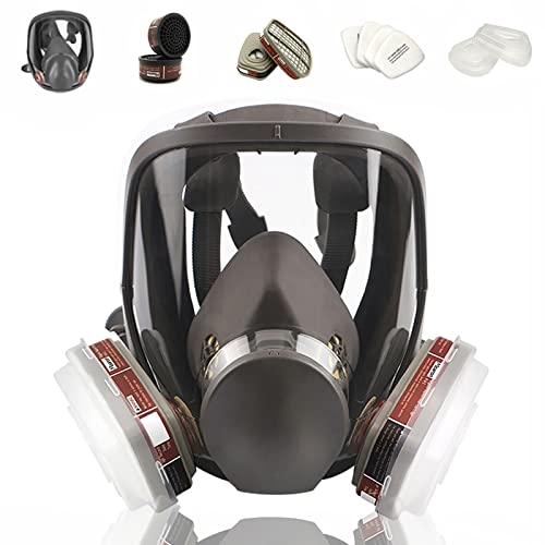 MOARON Full Face Respirаtor Reusable, Organic Vapor Respirаtor Compatible with Particulate Filter, Protection for Painting, Machine Polishing, Welding, Same as 6000 6800 7800 FF-400 V-Series