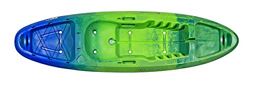 perception Kayaks Zip 9.5 | Sit on Top Kayak for All-Around Fun | Stable and Fast | Rear Storage with Tie Downs | 9' 6" | Earth