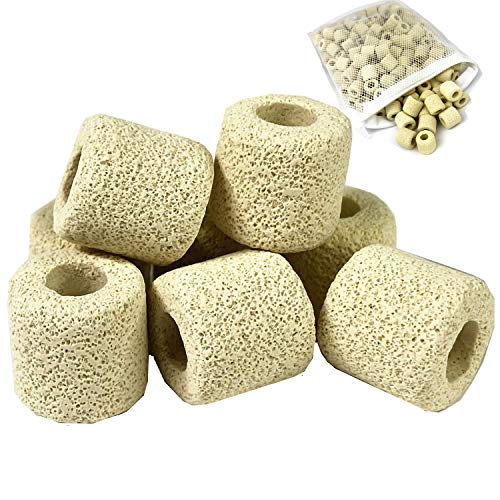 Reefing Art Ceramic Filter Media Rings Supports Biological Aquarium Filtration 140ct / 0.7lb