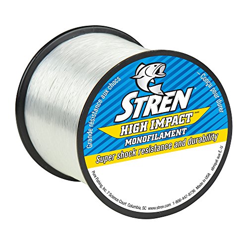 Stren SHIQS10-15 High Impact Monofilament Fishing Line, Clear, 10 Pound, 1275 Yards