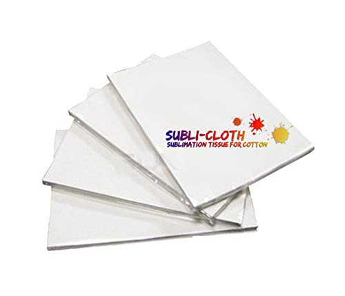 Subli-Cloth Cotton Sublimation Dark & Light Cloth Fabric Sheet Pack (A4 x 20 Units) (21cmx29cm)