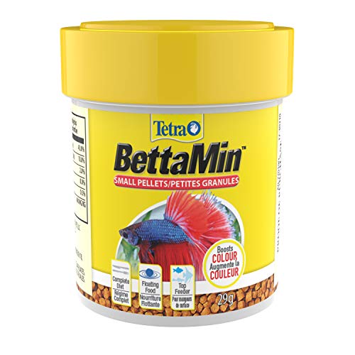 Tetra Betta Small Pellets 1.02 Ounce, Complete Nutrition Plus Color Boost