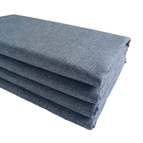 Thick Upholstery Fabric, for Chair Sofa Cover, Faux Linen Type Cloth Material (Grey Blue 16, 1 Yard (57x 36 inch))