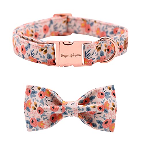 Unique style paws Dog Collar Bow tie Collar Adjustable Collars for Dogs and Cats Small Medium Large