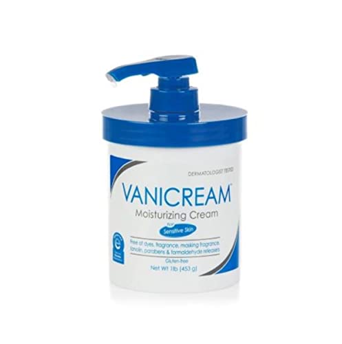 Vanicream Moisturizing Skin Cream with Pump Dispenser - 16 fl oz (1 lb) - Moisturizer Formulated Without Common Irritants for Those with Sensitive Skin