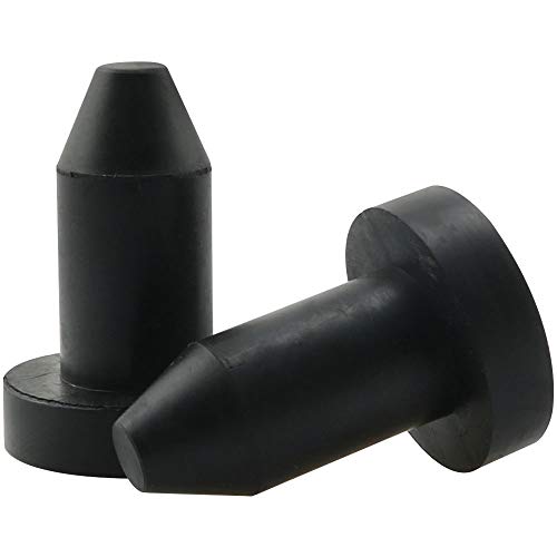 WHYHKJ 2pcs Neoprene Push in Kayaks Drain Plugs Compatible with Sun Dolphin Kayaks Aruba 8 SS,Aruba 10,Bali 8,Excursion 10 Fishing Boats,Pedal Boats,Most Kayak Accessories, Black