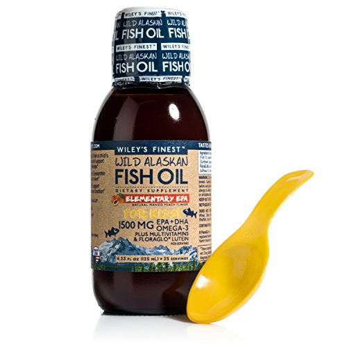 Wiley's Finest Wild Alaskan Fish Oil - Elementary EPA for Kids, 1500mg EPA + DHA Omega-3s, Wild-Caught Alaskan, 25 Servings