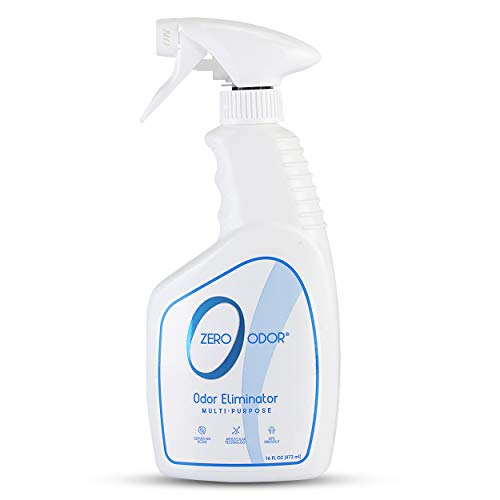 Zero Odor – Multi-Purpose Odor Eliminator - Permanently Eliminate Air & Surface Odor – Patented Technology Best for Bathroom, Kitchen, Fabric, Closet- Smell Great Again, 16oz (Over 400 Sprays)