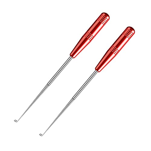 ZMOXUP 2 PCS Fish Hook Remover, Fishing Hook Quick Removal Device Fish Hook Disconnect Tool, Security Fish Detacher Fishing Extractor Accessory Fish Dehooker Gifts for Men (red)
