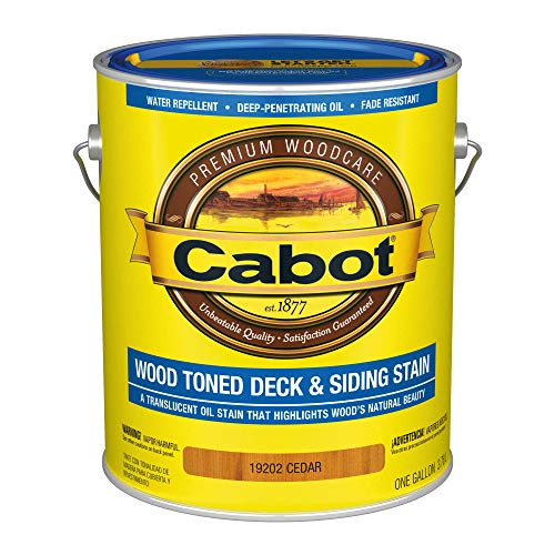 1 gal Cabot 19202 Cedar Wood Toned Deck and Siding Stain