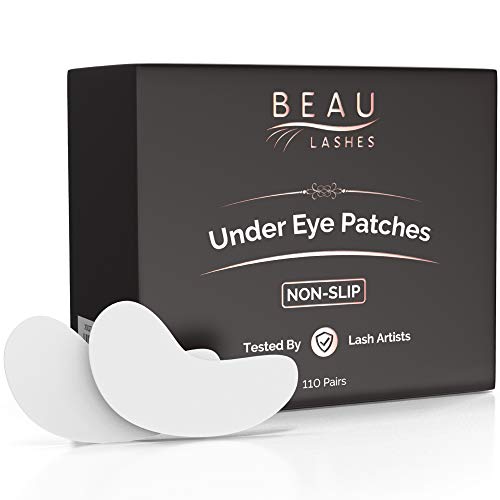 100 Pairs Under Eye Pads for Lash Extensions - Lint Free Hydrogel Eye Patches with Vitamin C & Moisturizing Aloe Vera for Eyelash Extension & Lash Lift - Professional Esthetician Gel Undereye Eyepads