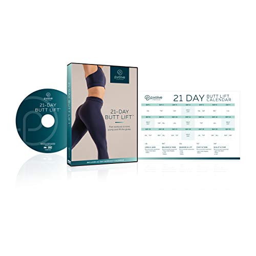 21 Day Glute Lift Workout Video by P.volve - At Home Exercise and Workouts for Men and Women - Includes 21 Day Workout Calendar