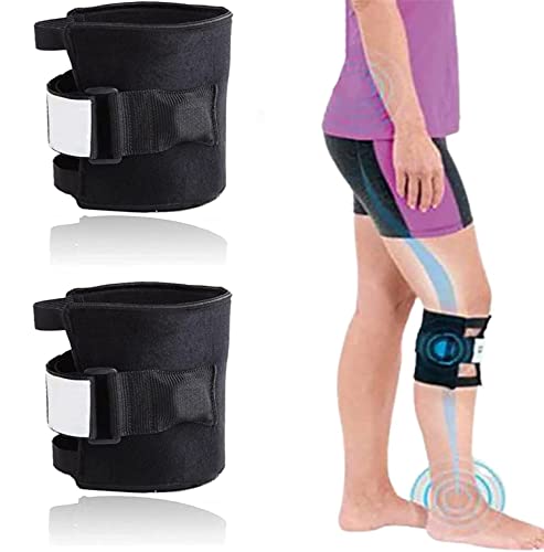 2pcs Pressure Point Brace Relieve Acupressure Leg Sciatica, Magnetic Therapy Self Heating Knee Support Wraps Pain Relief, Sciatic Nerve Brace For Knee Pain, Fit For Men & Women