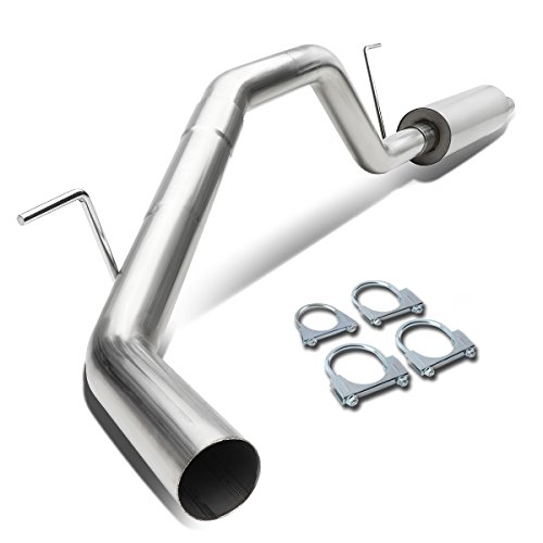 3 Inches Stainless Steel Louvered Core Muffler Catback Exhaust System Compatible with Nissan Titan 04-06