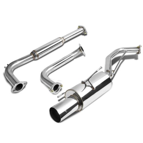 4 Inches Round Muffler Tip Catback Exhaust System Compatible with Nissan Maxima 00-03