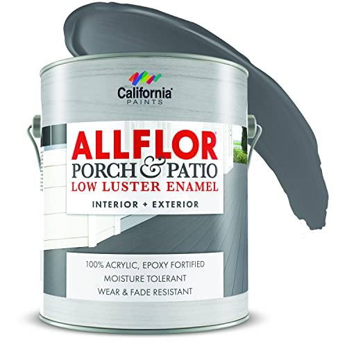 ALLFLOR California Paints Porch, Patio, Floor Paint (Gallon, Battleship Gray)