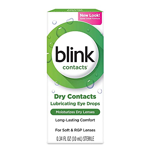 AMO Blink Contact Lubricant Eye Drops for Soft and RGP Lenses, 0.34 Ounce Box