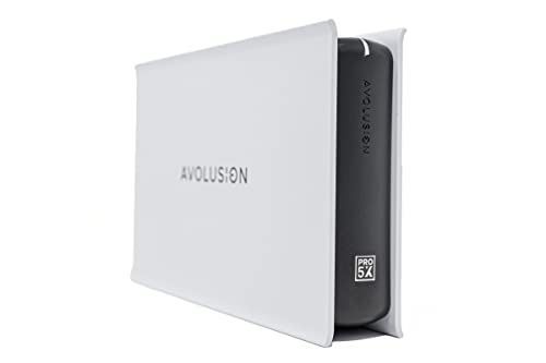 Avolusion PRO-5X Series 6TB USB 3.0 External Gaming Hard Drive for PS5 Game Console (White) - 2 Year Warranty