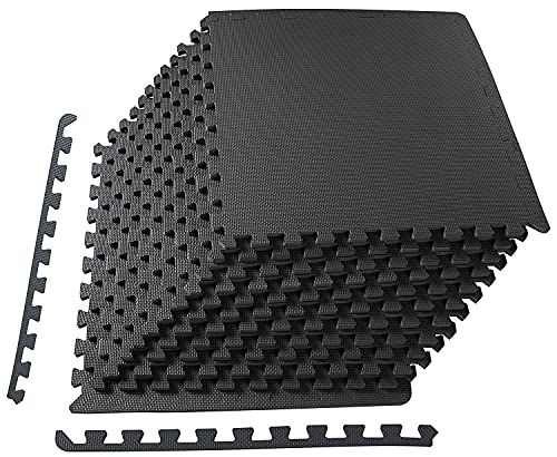 BalanceFrom Puzzle Exercise Mat with EVA Foam Interlocking Tiles