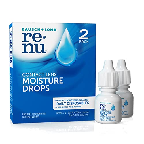 Bausch + Lomb ReNu MultiPlus Lubricating & Rewetting Drops, 0.27 Ounce Bottle Twinpack