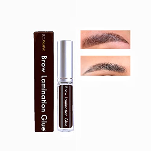 Brow Lamination Glue, Brow Fix Gel, Clear Eyebrow Lift Glue Tools Professional Brow Lifting, Eye Brows Lifting Adhesive Easy to Use Water Based(Brow Lamination Glue-Clear)