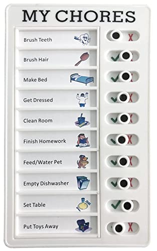Chore Chart Memo Checklist Board Daily to Do List Planner Check List Chore Board for Kids Adults Chore Chart for Kids Multiple Kids Check Items and Form Good Habit (My Chores)