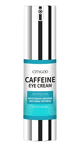 CITYGOO Caffeine Eye Cream,Eye Cream Anti Aging,Eye Cream With Collagen, Caffeine, Polypeptide - For Wrinkles, Fine Lines, Under Eye, Bags, Crows Feet Eye Lift Treatment For Men & Women…