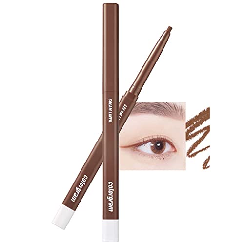 COLORGRAM Artist Formula Cream Liner - 05 Choco Brown | Cream Eyeliner, Ultra-pigmented, Long-Lasting, Smudge-Proof, Easy to Use, Daily Makeup 0.25g