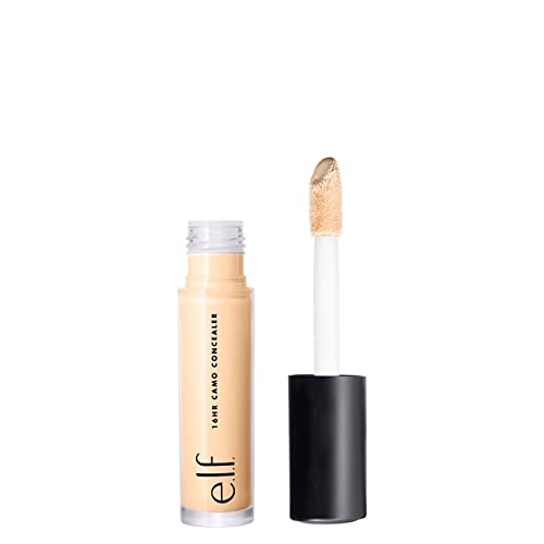 e.l.f. 16HR Camo Concealer, Full Coverage, Highly Pigmented Concealer With Matte Finish, Crease-proof, Vegan & Cruelty-Free, Light Sand, 0.2 Fl Oz