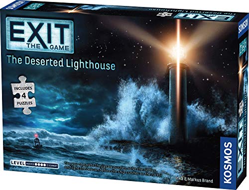 EXIT: The Deserted Lighthouse (With Jigsaw Puzzle) | Exit: The Game - A Kosmos Game | Family-Friendly, Jigsaw Puzzle-Based at-Home Escape Room Experience for 1 to 4 Players, Ages 12+