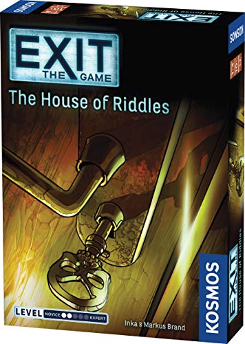 Exit: The House of Riddles | Exit: The Game - A Kosmos Game from Thames & Kosmos | Family-Friendly, Card-Based At-Home Escape Room Experience for 1 To 4 Players, Ages 10+, Multi-colored