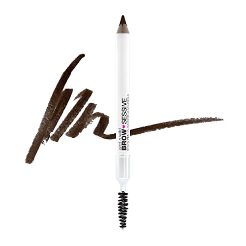 Eyebrow Pencil By Wet n Wild Brow-Sessive Brow Makeup Pencil Liner Blending Brush, Precise, Fine Tip, Shapes, Defines, Fills, Dark Brown