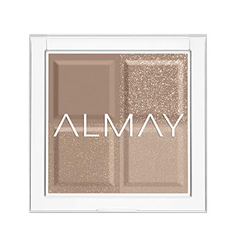 Eyeshadow Palette by Almay, Longlasting Eye Makeup, Single Shade Eye Color in Matte, Metallic, Satin and Glitter Finish, Hypoallergenic, 130 The World Is My Oyster, 0.1 Oz
